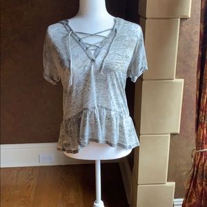 Camo Peplum American Eagle Top